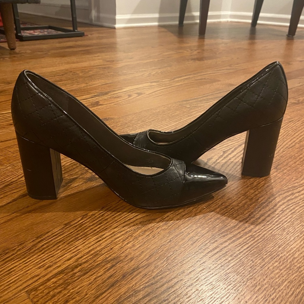 Tommy Hilfiger black block heels